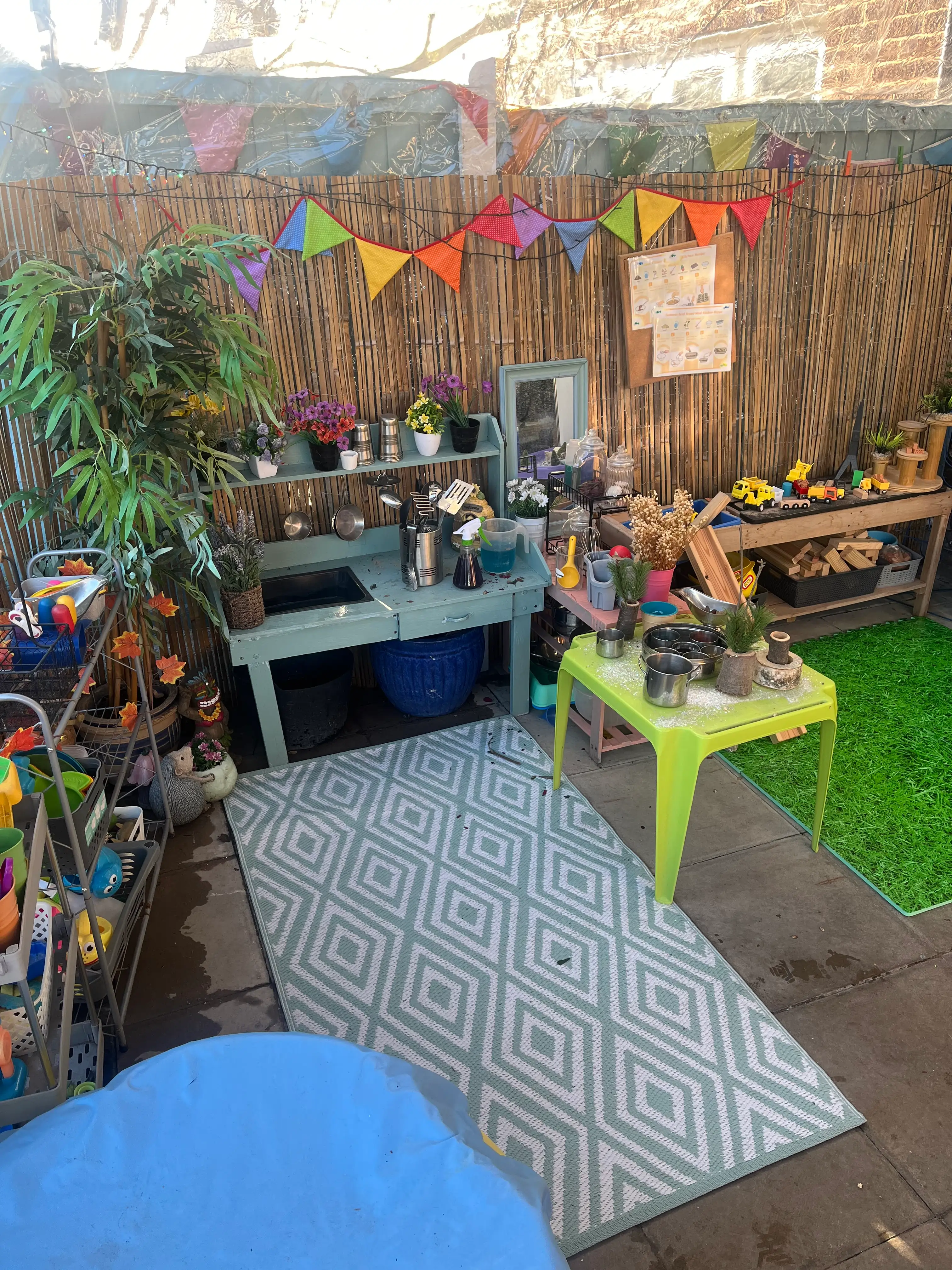 Mud kitchen outdoor activity