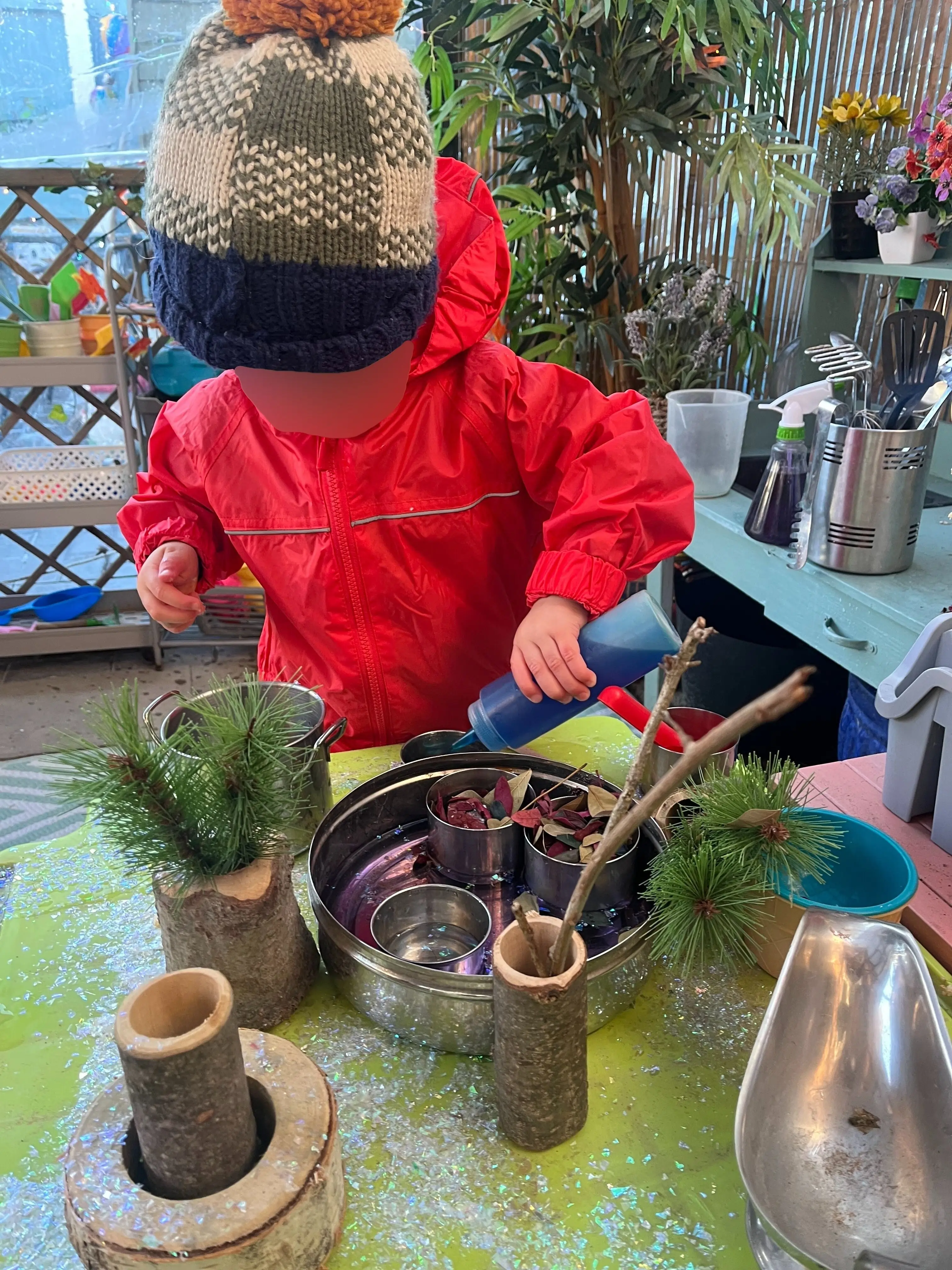 Children engaged in arts and crafts